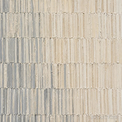 BUYARTVIEW Grey Line Calm – Grey White Linear Texture Abstract - image 3