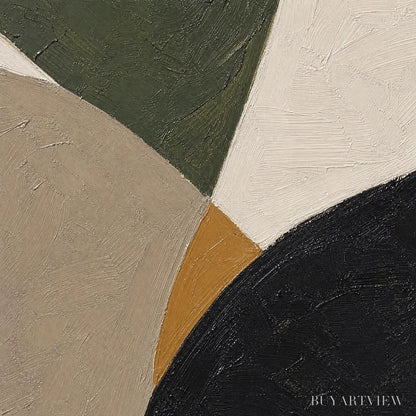 BUYARTVIEW Forest Muse – Green Black Organic Abstract - image 3