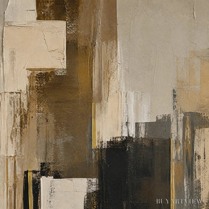 BUYARTVIEW Shadow Gold – Neutral Black Gold Abstract - image 3