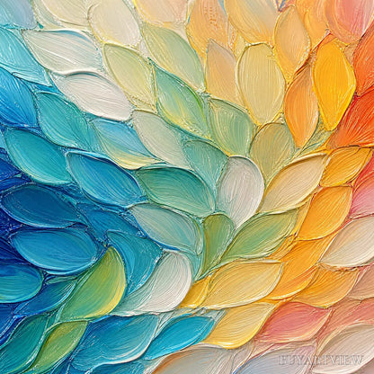 BUYARTVIEW Carnival Wings – Colorful Wing Abstract Painting - image 3