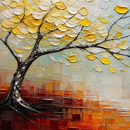 BUYARTVIEW Festival Tree – Colorful Tree by Water Painting - image 3