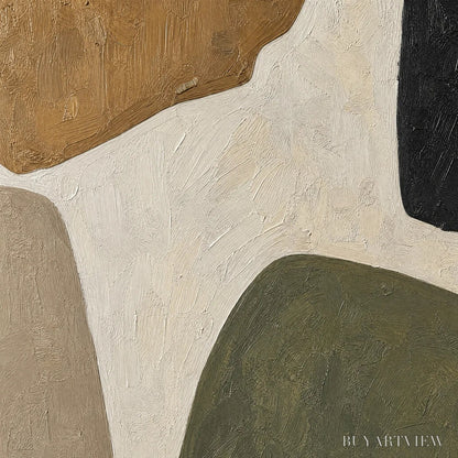 BUYARTVIEW Earthbound Forms – Organic Neutral Shape Abstract - image 3
