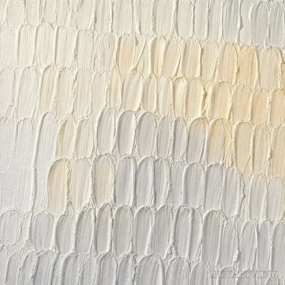 BUYARTVIEW Whispered Plaster – White Textured Minimalist Abstract - image 3