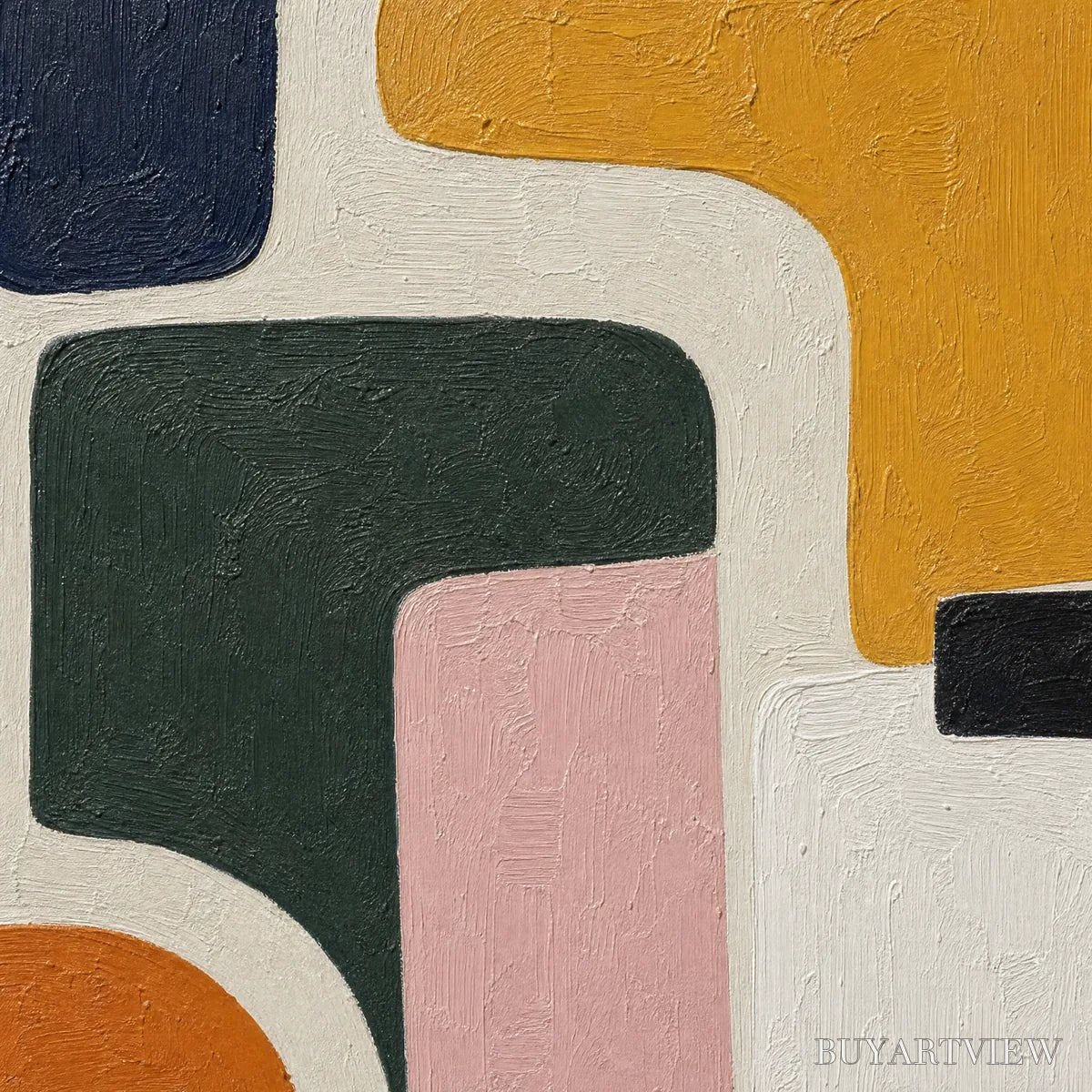 BUYARTVIEW Garden Shapes – Modern Organic Shape Abstract - image 3