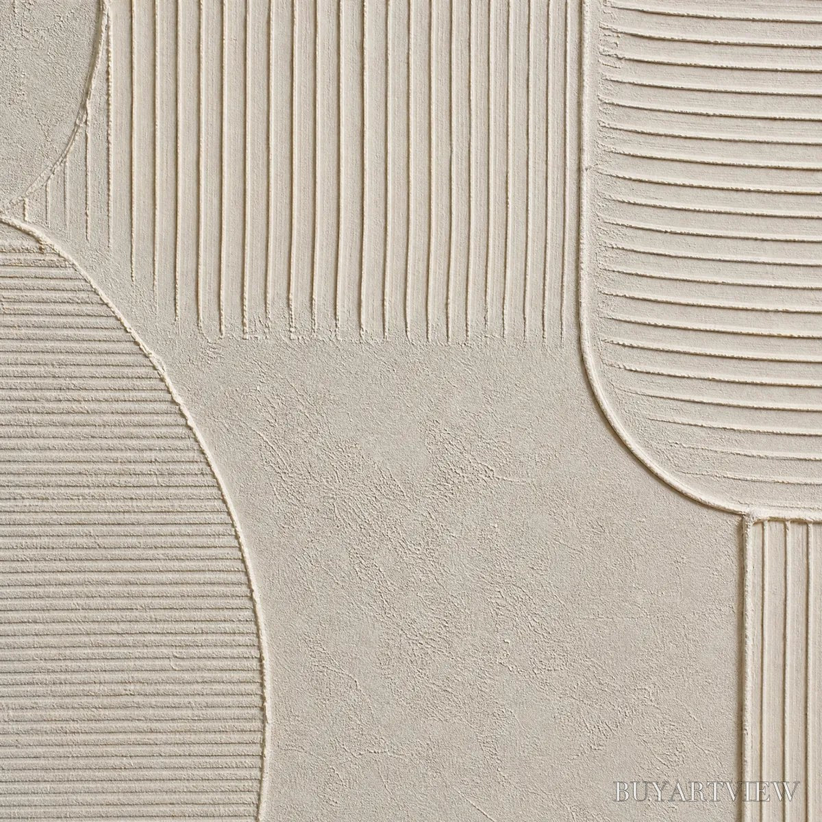 BUYARTVIEW Sanctuary – Large Square Textured Wabi Sabi Abstract Painting - image 3