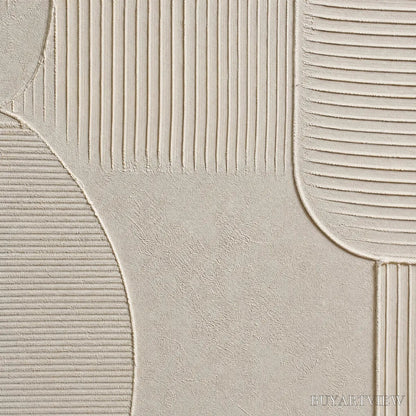 BUYARTVIEW Sanctuary – Large Square Textured Wabi Sabi Abstract Painting - image 3