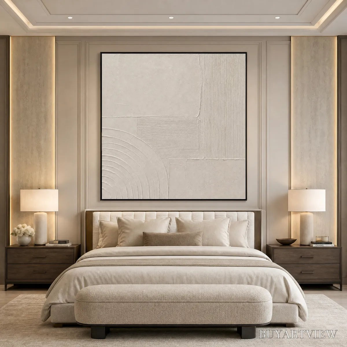 BUYARTVIEW Sanctuary – Textured Wabi Sabi Minimalist Abstract Painting - image 4