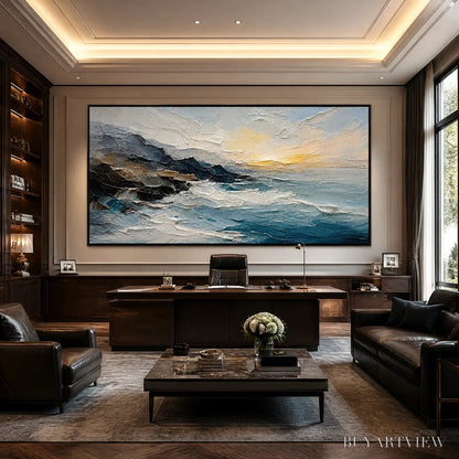 BUYARTVIEW Midnight Breaker – Stormy Ocean Wave Painting - image 4