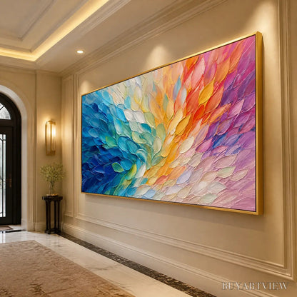 BUYARTVIEW Carnival Wings – Colorful Wing Abstract Painting - image 4