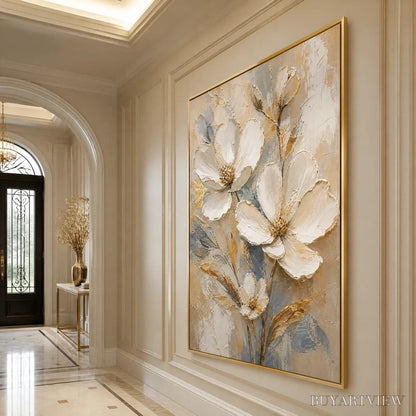 BUYARTVIEW Moonlit Magnolia – White Magnolia Floral Painting - image 4