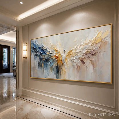 BUYARTVIEW Golden Wings – Golden Angel Wings Abstract - image 4