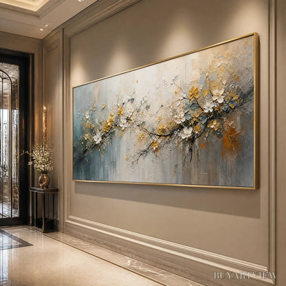 BUYARTVIEW Golden Branch – Soft Gold Floral Branch Art - image 4