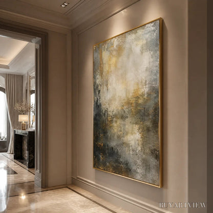 BUYARTVIEW Night Aurelia – Moody Gold Black Abstract - image 4