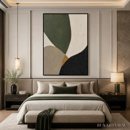 BUYARTVIEW Forest Muse – Green Black Organic Abstract - image 5