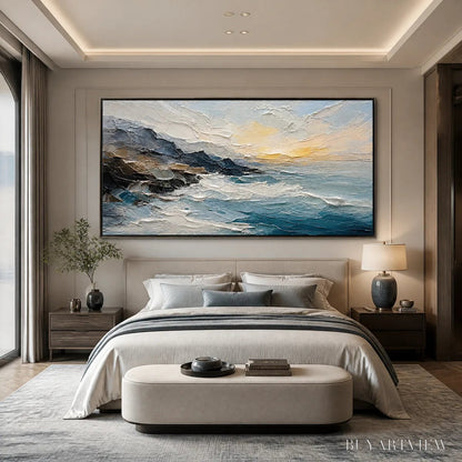 BUYARTVIEW Midnight Breaker – Stormy Ocean Wave Painting - image 5