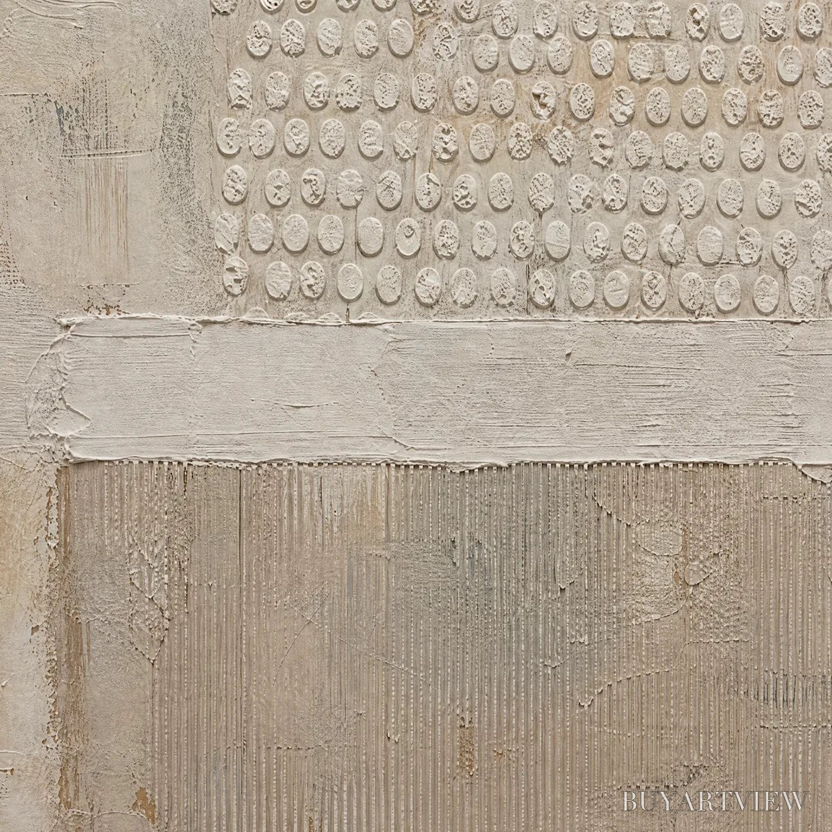 BUYARTVIEW White Silence – Minimal White Relief Abstract - image 5