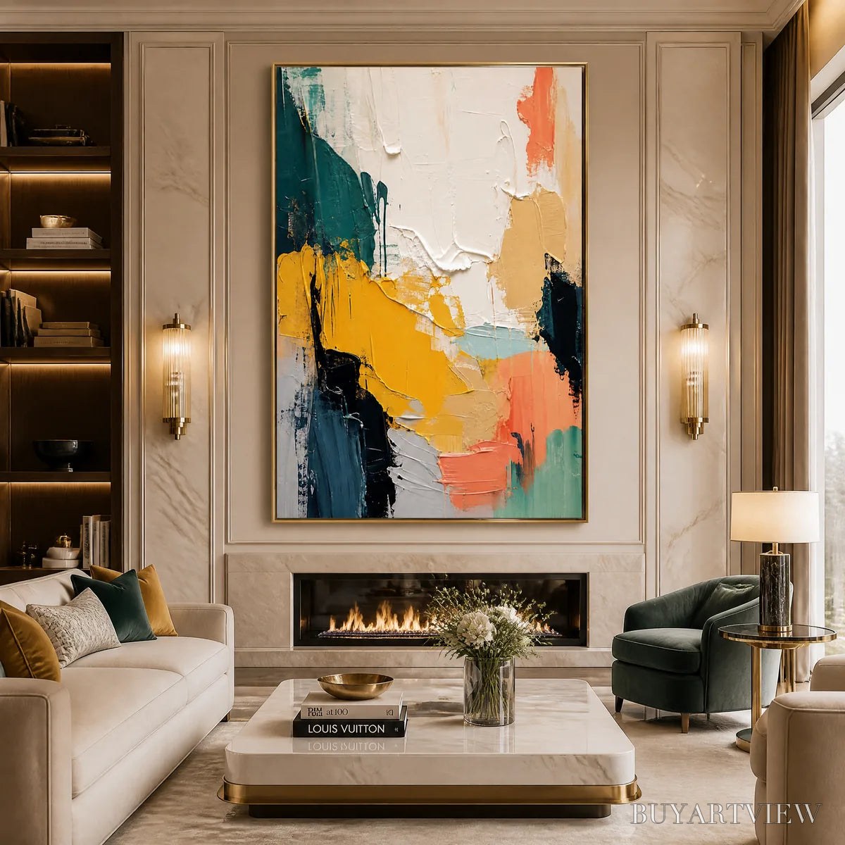 BUYARTVIEW Color Pulse – Colorful Abstract Texture Painting - image 5