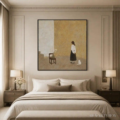 BUYARTVIEW Still Room – Minimalist Woman Interior Painting - image 5