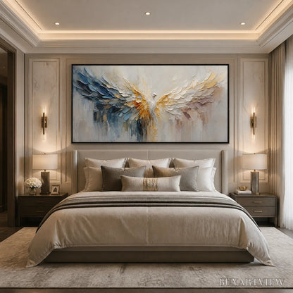 BUYARTVIEW Golden Wings – Golden Angel Wings Abstract - image 5