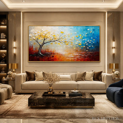 BUYARTVIEW Festival Tree – Colorful Tree by Water Painting - image 5