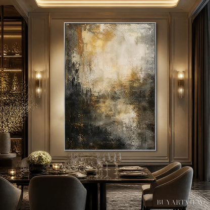 BUYARTVIEW Night Aurelia – Moody Gold Black Abstract - image 6