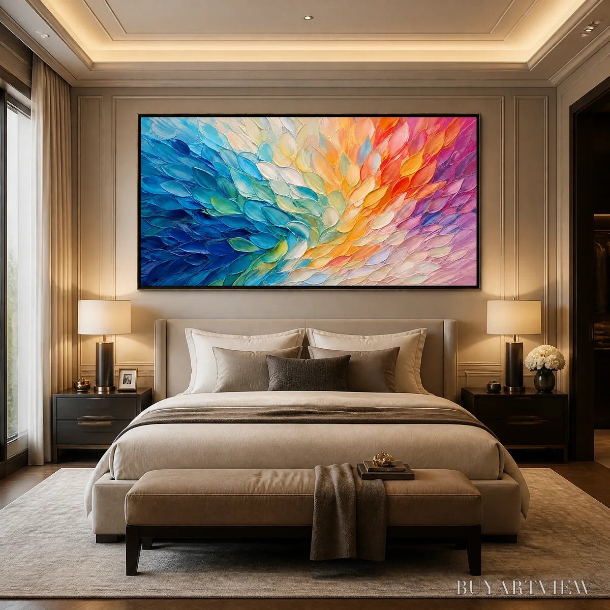 BUYARTVIEW Carnival Wings – Colorful Wing Abstract Painting - image 6