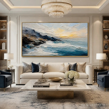BUYARTVIEW Midnight Breaker – Stormy Ocean Wave Painting - image 6