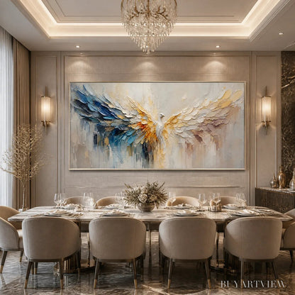 BUYARTVIEW Golden Wings – Golden Angel Wings Abstract - image 6