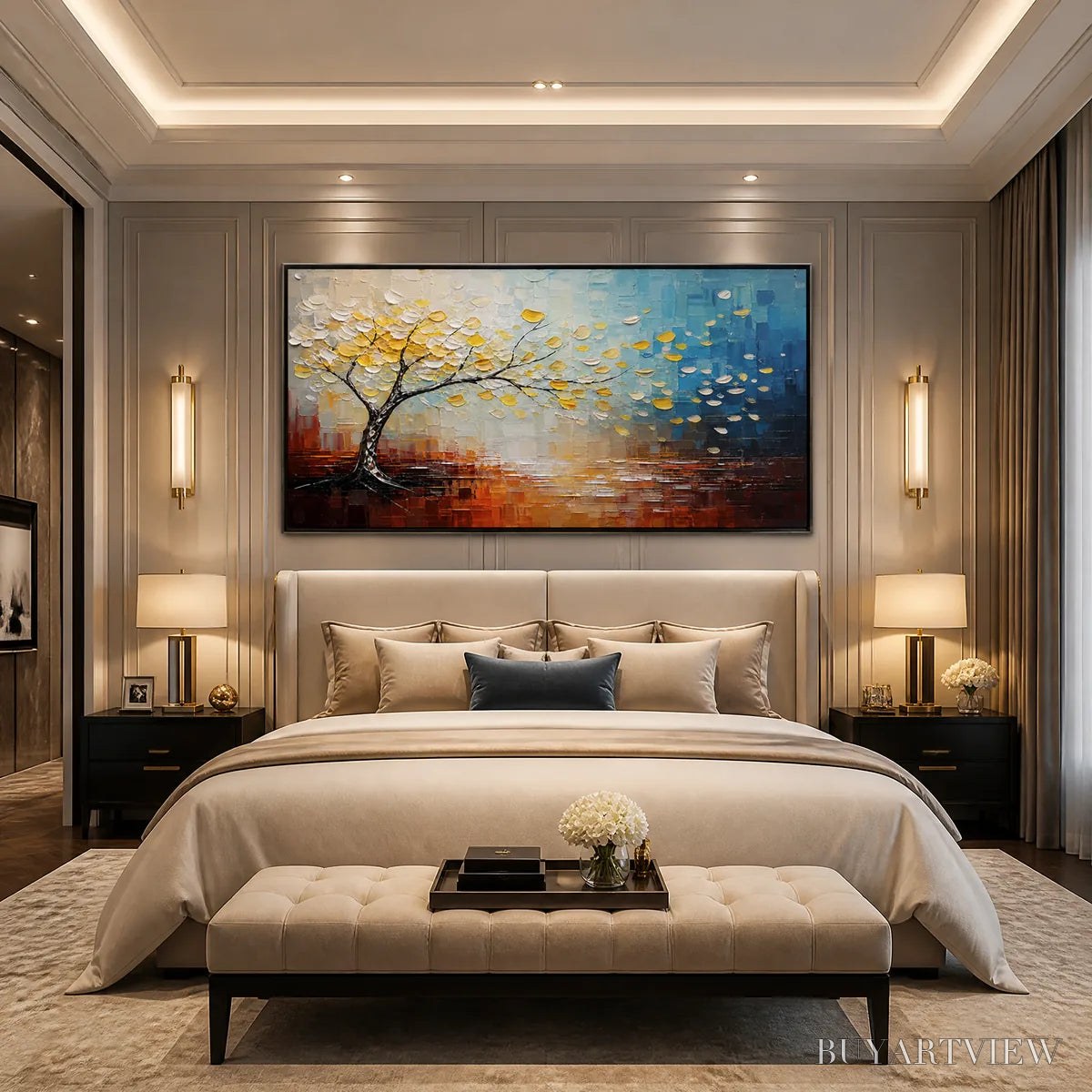 BUYARTVIEW Festival Tree – Colorful Tree by Water Painting - image 6