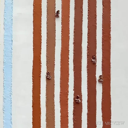 BUYARTVIEW Our Walks – Colorful Textured Abstract Painting of Life's Journeys - image 5