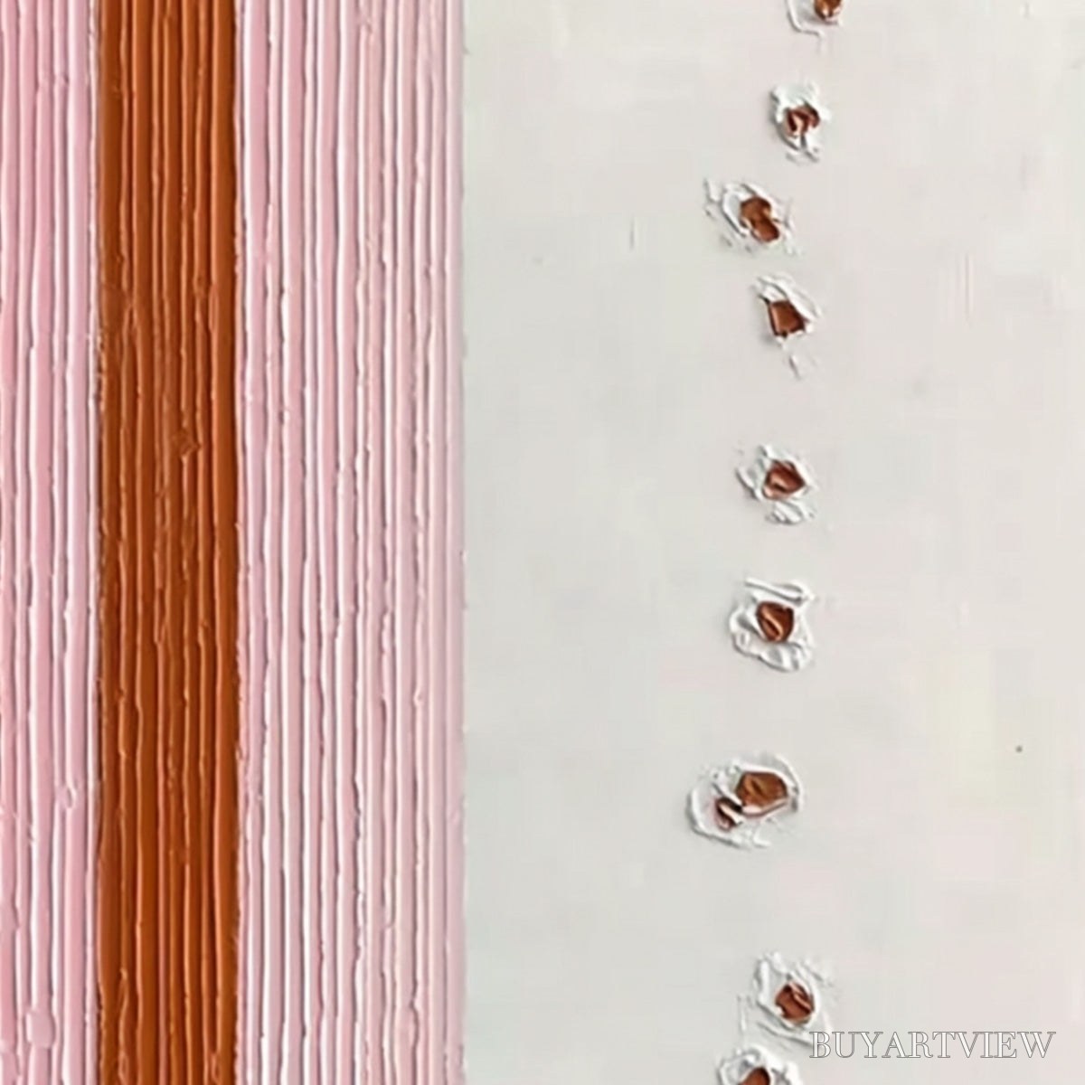 BUYARTVIEW Color Cadence – Textured Colorful Abstract Impasto Stripe Painting - image 3