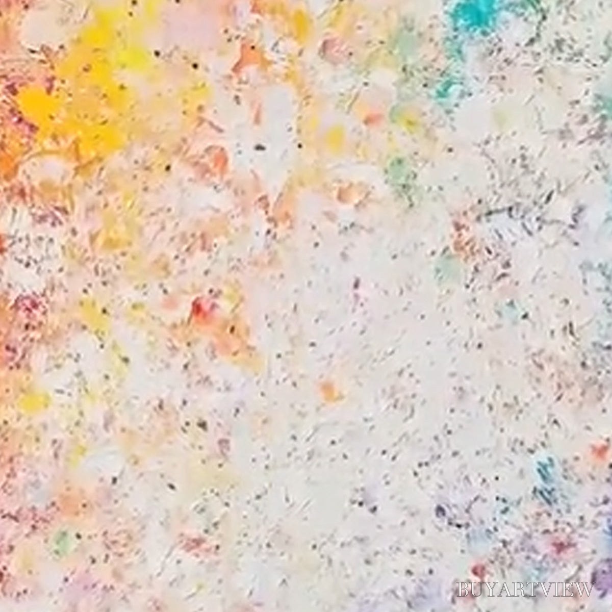 BUYARTVIEW Serendipity – Colorful Textured Abstract Vertical Oil Painting - image 3