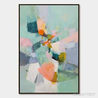 BUYARTVIEW Serendipity – Colorful Modern Abstract Composition Painting - image 1
