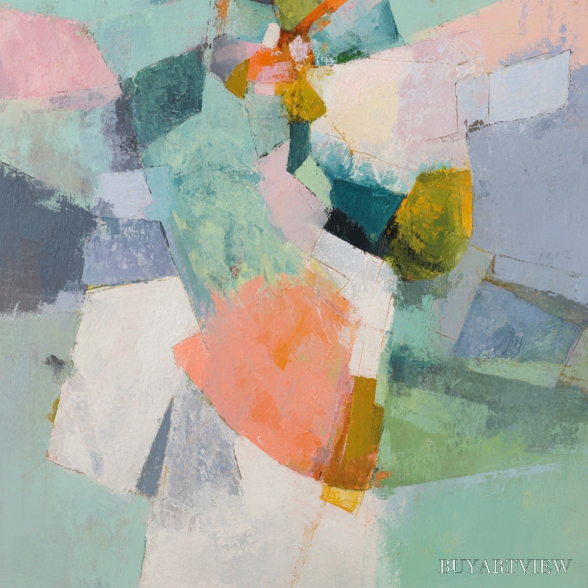BUYARTVIEW Serendipity – Colorful Modern Abstract Composition Painting - image 3