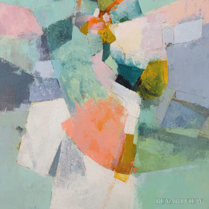 BUYARTVIEW Serendipity – Colorful Modern Abstract Composition Painting - image 3