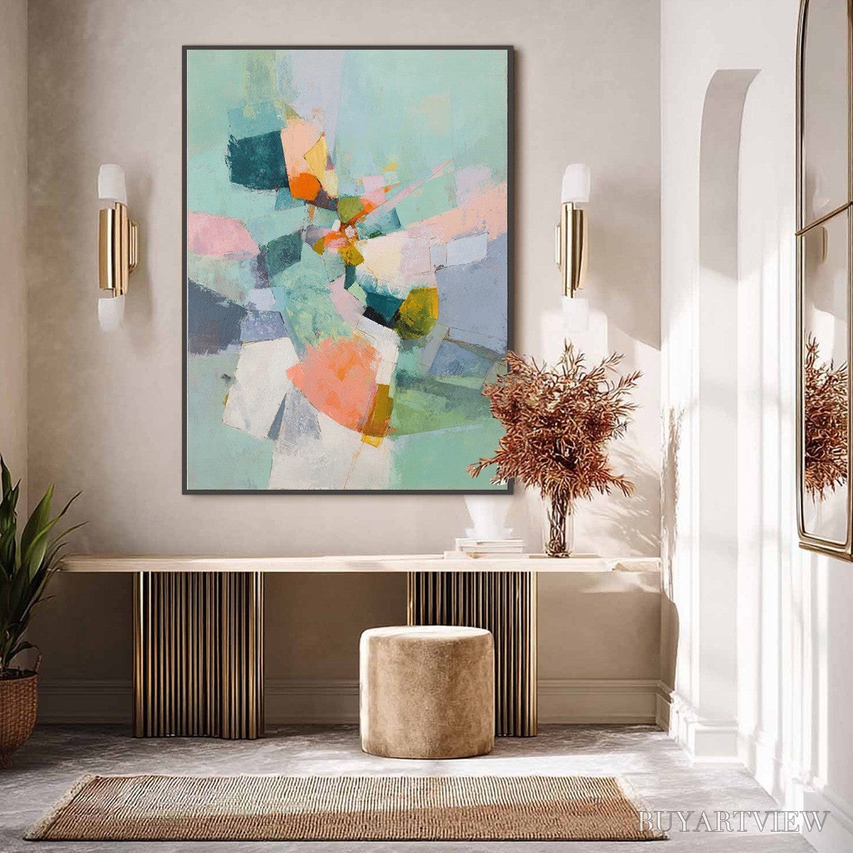 BUYARTVIEW Serendipity – Colorful Modern Abstract Composition Painting - image 4