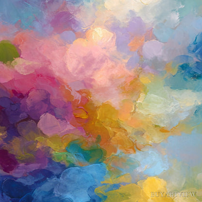 BUYARTVIEW Dreamscape Melody – Colorful Abstract Cloudscape Painting Set of 2 - image 3
