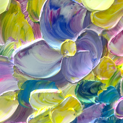 BUYARTVIEW Ready to Ship | Rainbow Falls | 28''X56'' | 70x140cm | Black Frame - image 4