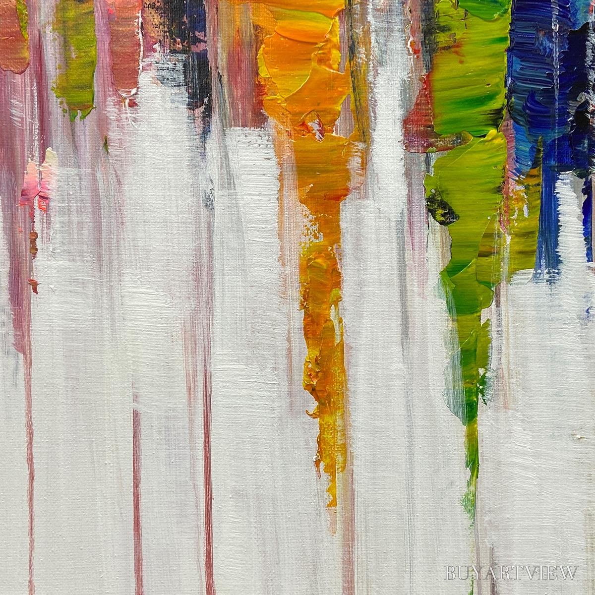 BUYARTVIEW Colorfalls – Panoramic Abstract Oil Painting in Vibrant Hues - image 6