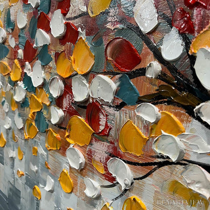 BUYARTVIEW Whimsical Wonder – Textured Panoramic Oil Painting - image 5