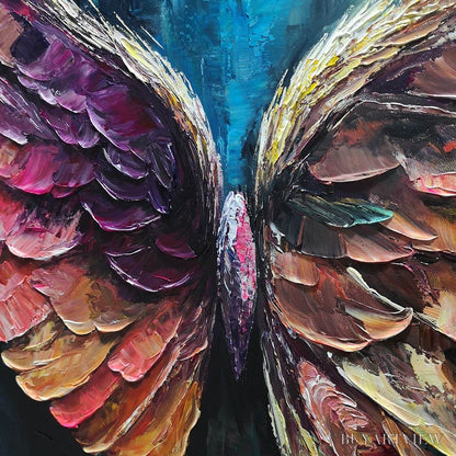 BUYARTVIEW Wings of Ascension – Textured Abstract Oil Painting - image 3