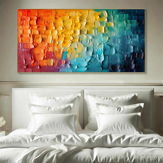 BUYARTVIEW Chromatic Flow – Textured Impasto Abstract Oil Painting - image 2