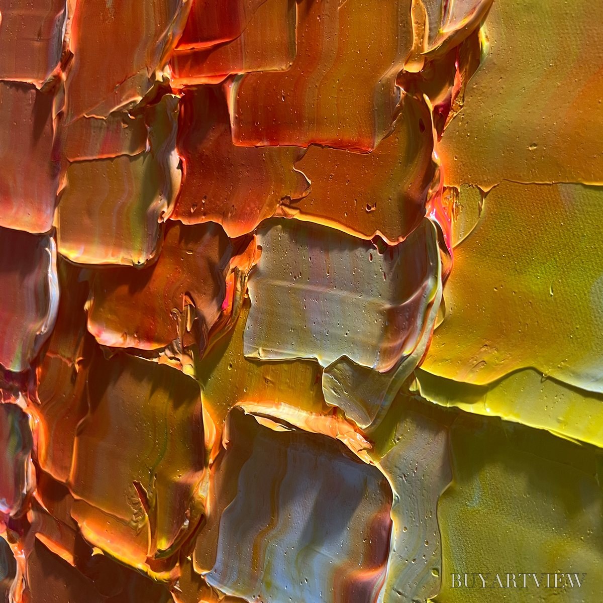 BUYARTVIEW Chromatic Flow – Textured Impasto Abstract Oil Painting - image 5