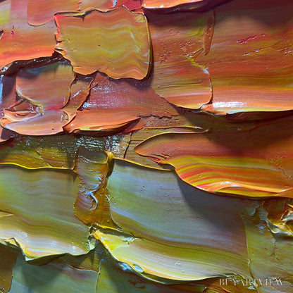 BUYARTVIEW Chroma Flow – Textured Abstract Impasto Oil Painting - image 6