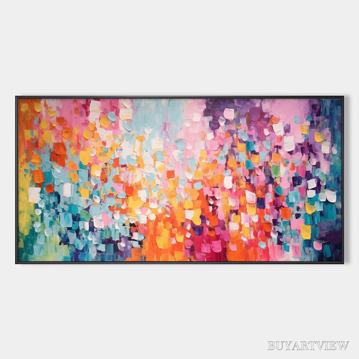 BUYARTVIEW Confetti Dreams – Textured Abstract Oil Painting - image 1