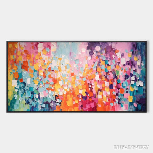BUYARTVIEW Confetti Dreams – Textured Abstract Oil Painting - image 1