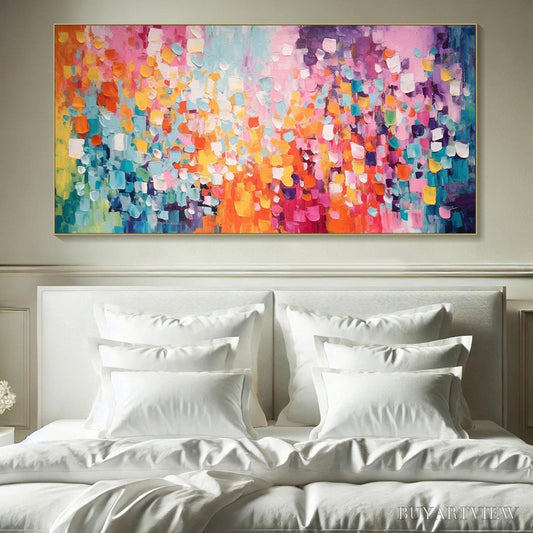 BUYARTVIEW Confetti Dreams – Textured Abstract Oil Painting - image 2