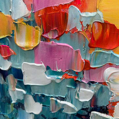 BUYARTVIEW Confetti Dreams – Textured Abstract Oil Painting - image 3