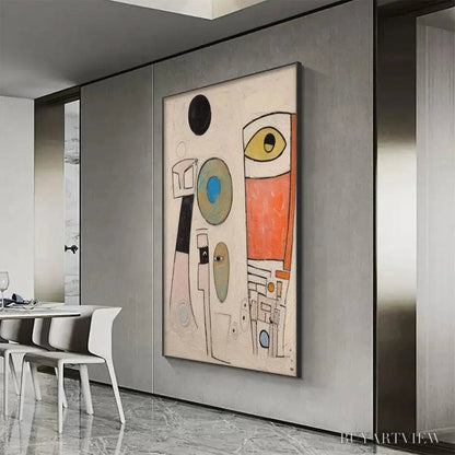 BUYARTVIEW Whimsical Forms – Colorful Abstract Painting, Vertical - image 5