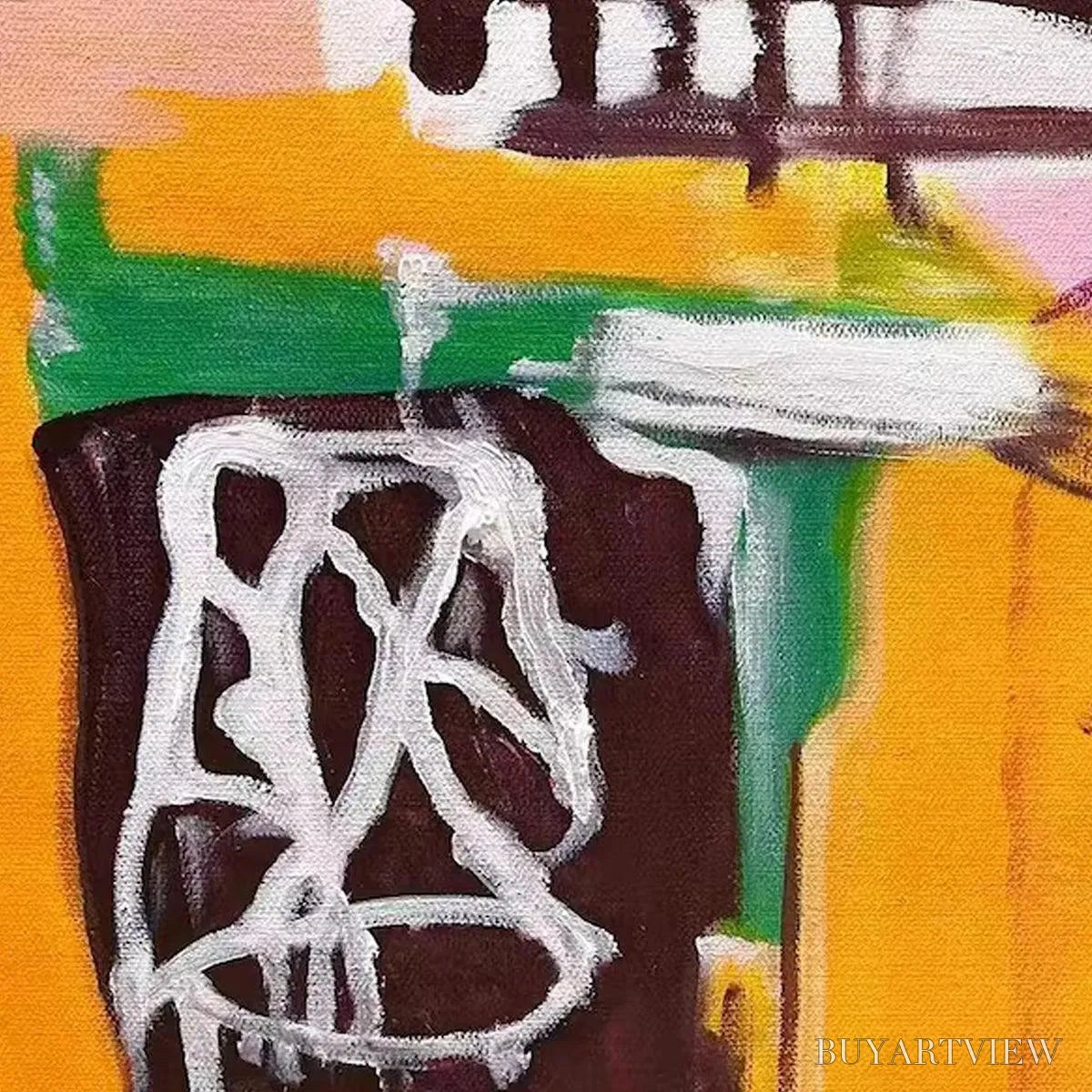 BUYARTVIEW Pink Expression – Abstract Expressionist Painting, Pink - image 3
